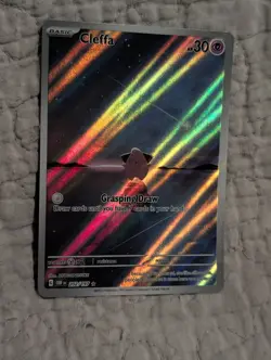 Pokemon TCG Cleffa 202/197 Illustration Rare Full Art Holo Obsidian Flames ENG - Image 1