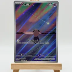 Cleffa Pokemon TCG Full Art Illustration Rare Holo Obsidian Flames 202/197 - Image 1