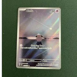 Pokemon Cleffa Illustration Rare Full Art Holo 202/197 SV03 Obsidian Flames ENG - Image 1
