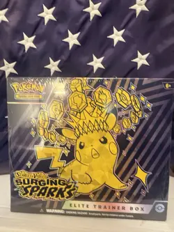 Pokemon TCG Scarlet & Violet Surging Sparks Elite Trainer Box ETB Sealed - Image 1