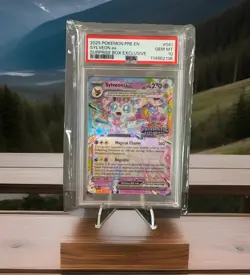 2025 POKEMON PRE EN SYLVEON Ex SURPRISE BOX EXCLUSIVE PSA 10 GEM MINT - Image 1