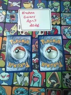 2x Red & Blue 202/236 Pokemon TCG SM Cosmic Eclipse Tag Team Uncommon - Image 2