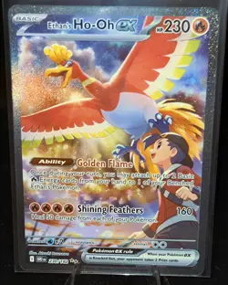 Ethans Ho-Oh EX 230/182 Special Illustration Rare Destined Rivals Pokemon TCG - Image 1
