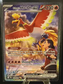 Ethans Ho-Oh EX 230/182 Special Illustration Rare Destined Rivals Pokemon TCG - Image 2