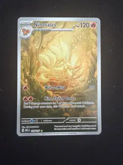 Pokemon TCG Ninetales Obsidian Flames Card 199/197 - Image 1