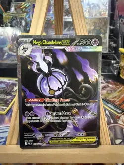 Pokemon Pitch Black Mega Chandelure EX SIR 115 - Image 1