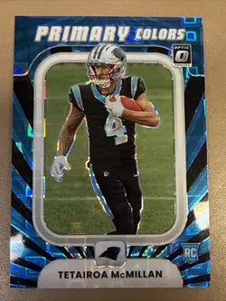 2025 Donruss Optic Rookie Primary Colors Tetairoa McMillan #7 Black Pandora /149 - Image 1