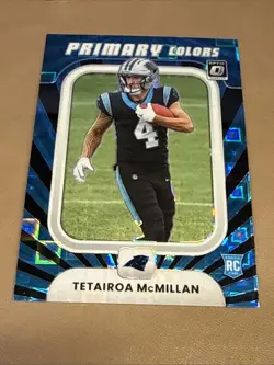 2025 Donruss Optic Rookie Primary Colors Tetairoa McMillan #7 Black Pandora /149 - Image 2