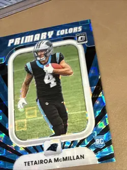 2025 Donruss Optic Rookie Primary Colors Tetairoa McMillan #7 Black Pandora /149 - Image 3
