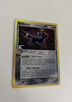 Pokemon TCG Umbreon Reverse Holo Rare Card 17/113 EX Delta Species 2005 NM - Image 3