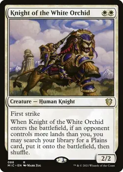MTG - Knight of the White Orchid - Midnight Hunt Commander - Magic the Gathering - Image 1