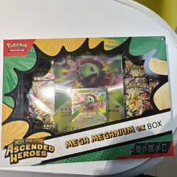 Pokemon TCG Mega Evolution—Ascended Heroes Mega Meganium EX Box Promo - Image 1