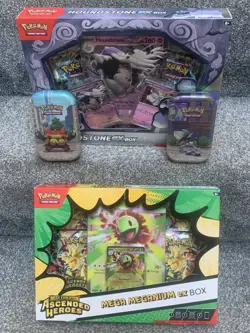 Pokemon TCG Mega Evolution Ascended Heroes Mega Meganium ex Box Promo Bundle - Image 1
