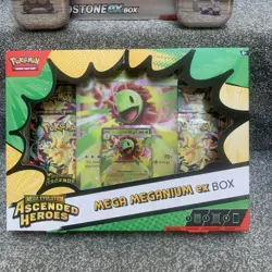 Pokemon TCG Mega Evolution Ascended Heroes Mega Meganium ex Box Promo Bundle - Image 2