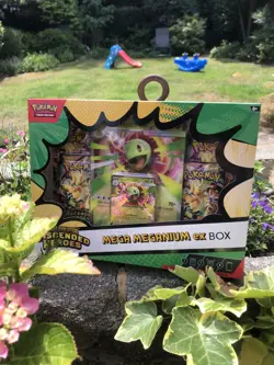 Pokemon TCG Mega Evolution Ascended Heroes Mega Meganium ex Box Promo Booster - Image 1