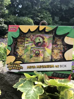 Pokemon TCG Mega Evolution Ascended Heroes Mega Meganium ex Box Promo Booster - Image 2