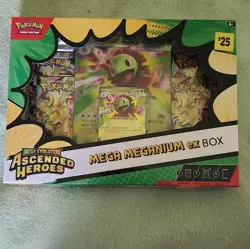 Pokemon TCG Mega Evolution Ascended Heroes Mega Meganium ex Box Promo ENG 2025 - Image 1