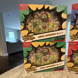 Pokemon TCG Mega Evolution Ascended Heroes ex Box Lot (6) Promo - Meganium - Image 2