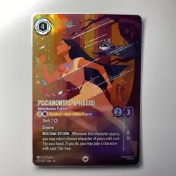 Pocahontas & Meeko Enchanted Disney Lorcana Card set 13 Attack Of The Vine! - Image 1
