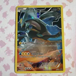 Pokemon 2015 XY Black Star Promo Black Kyurem #XY80 Full Art LP - Image 2