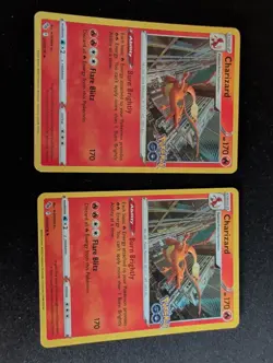 Pokemon TCG Charizard Pokemon Go 010/078 Holo Holo Rare X2 - Image 1