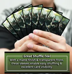 Squirrel General Card Game Sleeves - 100 Pack - Compatible with MTG and Black - Image 2