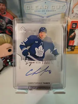 2025-26 UD SP Authentic- Leafs Chris Tanev Sign of the Times Auto #SOTT-CT - Image 1