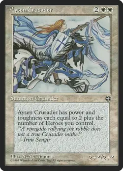 MTG - Aysen Crusader - Reserved List - Homelands - Magic the Gathering - Image 1