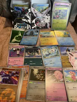 Pokemon TCG Card Bundle 10-15 Assorted common uncommon ;reverse holo ,masterball - Image 2