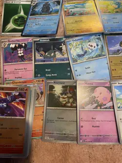 Pokemon TCG Card Bundle 10-15 Assorted common uncommon ;reverse holo ,masterball - Image 4