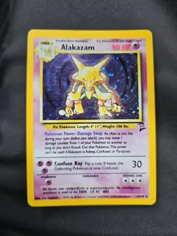 Pokemon Alakazam TCG 1/130 Base Set 2 Holo Rare - Image 1