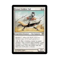 WOTC MtG Champions of Kamigawa Sensei Golden-Tail (R) (Foil) EX - Image 1