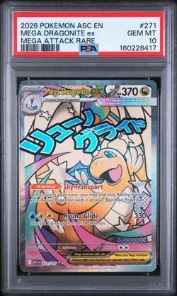 Mega Dragonite ex 271/217 Me: Ascended Heroes Holo PSA 10 - Image 1