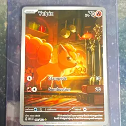 Pokemon TCG Vulpix 138/132 ME01 Mega Evolution Holo Illustration Rare EN - Image 1