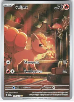 Pokemon Company Vulpix 138/132 ME01 Mega Evolution Holo Illustration Rare - Image 1