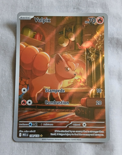 Nintendo Pokemon TCG Vulpix 138/132 ME01 Mega Evolution Full Art Holo Rare - Image 1