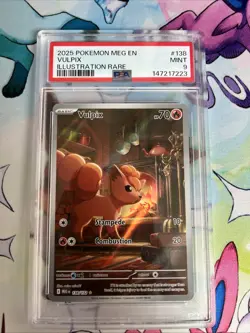 Vulpix 138/132 | Me01 Mega Evolution Illus Rare Holo EN PSA 9 - Image 1