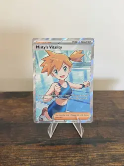 Misty's Vitality 111/084 Ultra Rare English Near Mint Pokemon Pitch Black - Image 1