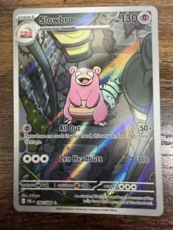 🌟Pokemon TCG IR Slowbro 90/84 Mega Evolutions Pitch Black Holo NM English - Image 1
