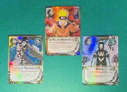 Vintage Naruto TGC HOLO Foil Cards, 2002, Lot of 3 - Image 1