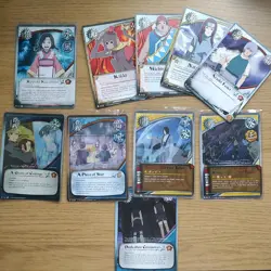 Naruto Bandai TCG CCG Bundle - X10 Movie/Filler Cards Rare Gold Holo Foil - Image 1