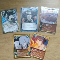 Naruto Bandai TCG CCG Bundle - X5 Orochimaru/Sound Rare Cards Holo Reverse Foil - Image 1