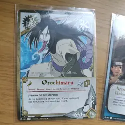Naruto Bandai TCG CCG Bundle - X5 Orochimaru/Sound Rare Cards Holo Reverse Foil - Image 2