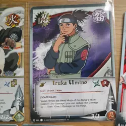 Naruto Bandai TCG CCG Bundle - X12 Enma/Chunin Exam Cards Rare Gold Holo Foil - Image 3