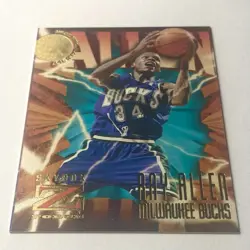1996-97 Skybox Z-Force Ray Allen Rookie RC #140 Bucks Celtics Heat Series 2 NBA - Image 2