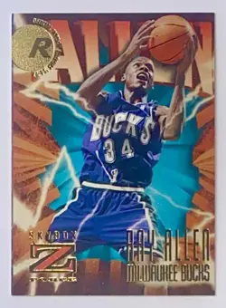 1996-97 Skybox Z-Force Ray Allen Rookie RC #140 Bucks Celtics Heat Series 2 NBA - Image 5