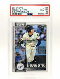 2026 TOPPS COMPANION CARD #200 SHOHEI OHTANI PSA 10 - Image 1