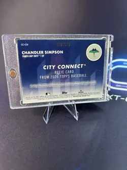 Topps 2026 Series 1 City Connect Swatch Chandler Simpson Rays CC-CSI Blue /150 - Image 2
