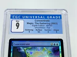 CGC 9 - 2003 CONCENTRATE - 8th FOIL Graded MTG Magic the Gathering Card - Image 2