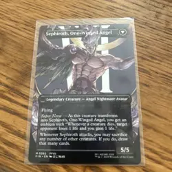 Sephiroth, Fabled SOLDIER Borderless 0382 - MTG FF - NON-FOIL - NM - Image 2